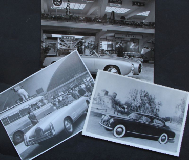 Lancia Aurelia B 52 Spider Sedan 1953 three Factoryphotos (10387)